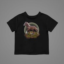 Load image into Gallery viewer, Yearling On Turf Kids T-Shirtboy, dog, dyzynu, girl, kids, neice, nephew