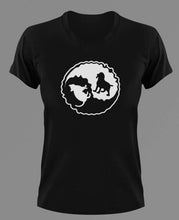 Load image into Gallery viewer, Ying-Yang Dog And Cat T-shirtanimals, cat, dog, Ladies, Mens, pets, Unisex
