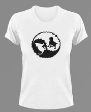 Load image into Gallery viewer, Ying-Yang Dog And Cat T-shirtanimals, cat, dog, Ladies, Mens, pets, Unisex