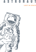 Load image into Gallery viewer, astronaut lost in space as text and lost in space astronaut design
