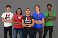 Load image into Gallery viewer, I love South Africa T-shirtLadies, Mens, Unisex