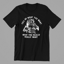 Load image into Gallery viewer, Tell Me What You Want Christmas Tshirt