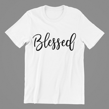 Load image into Gallery viewer, Blessed T-shirt 2christian, Ladies, Mens, motivation, Unisex