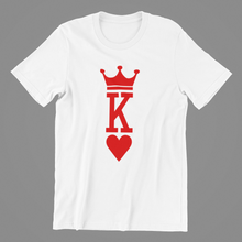 Load image into Gallery viewer, King of Hearts T-shirtbirthday, boy, brother, Mens, Unisex, valentine