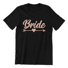 Load image into Gallery viewer, Bride Tshirt - Bachelorette Party Gift Idea T-shirtbachelorette, bachelorette party, bride, Ladies, wedding
