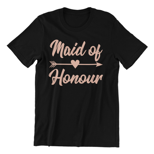 Maid of Honour Tshirt - Bachelorette Party T-shirtaunt, bachelorette, bachelorette party, bride, family, girl, Ladies, neice, sister, Unisex, wedding