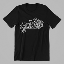 Load image into Gallery viewer, Showjumper T-shirtanimals, aunt, dad, girl, horse, kids, Ladies, Mens, mom, neice, Unisex
