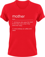 Load image into Gallery viewer, Mother T-Shirtdance mom, family, firefighter mom, Ladies, Mens, mom, mother, noun, police mom, supermom, Unisex