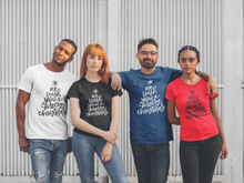 Load image into Gallery viewer, We Wish You a Merry Christmas Tshirt
