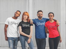 Load image into Gallery viewer, Blessed T-shirt 2christian, Ladies, Mens, motivation, Unisex