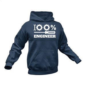 100% Engineer Hoodie - Ideal Gift Idea for a Birthday or Christmas