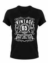 Load image into Gallery viewer, 65 Year Old Birthday T-shirt Est Born in 1960 Vintage Aged to Perfection
