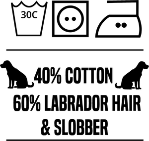 40% Cotton 60% Labrador Hair & Slobber Ladies Fitted T-Shirtanimals, dog, Ladies, Mens, pets, Unisex