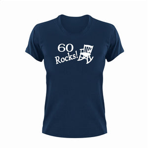 60 Rocks! T-Shirtfamily, grandma, grandpa, Ladies, Mens, music, old, rock, Unisex