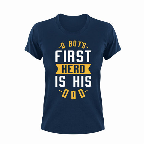 A Boy_s First Hero Unisex Navy T-Shirt Gift Idea 137