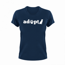 Load image into Gallery viewer, Adopt T-Shirt 1Adopt, animals, cat, dog, Ladies, Mens, pets, Unisex
