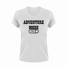 Load image into Gallery viewer, Adventure Mode ON T-ShirtAdventure, camper, camping, hiking, Ladies, Mens, Mode On, rock-climbing, Unisex
