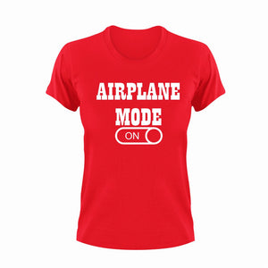 Airplane Mode ON T-Shirtairplane, chill, Ladies, Mens, Mode On, Unisex