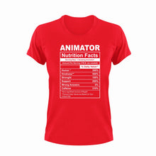 Load image into Gallery viewer, Animator Nutrition Facts Novelty T-Shirtanimat, animator, funny, Ladies, Mens, Nutrition Facts, Unisex
