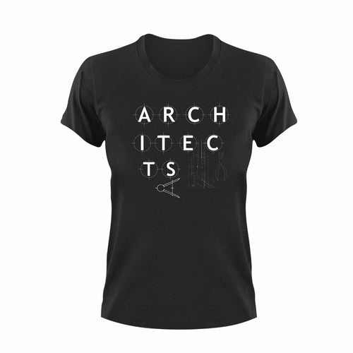 Architects Novelty T-Shirtarchitect, Ladies, Mens, stylized, Unisex