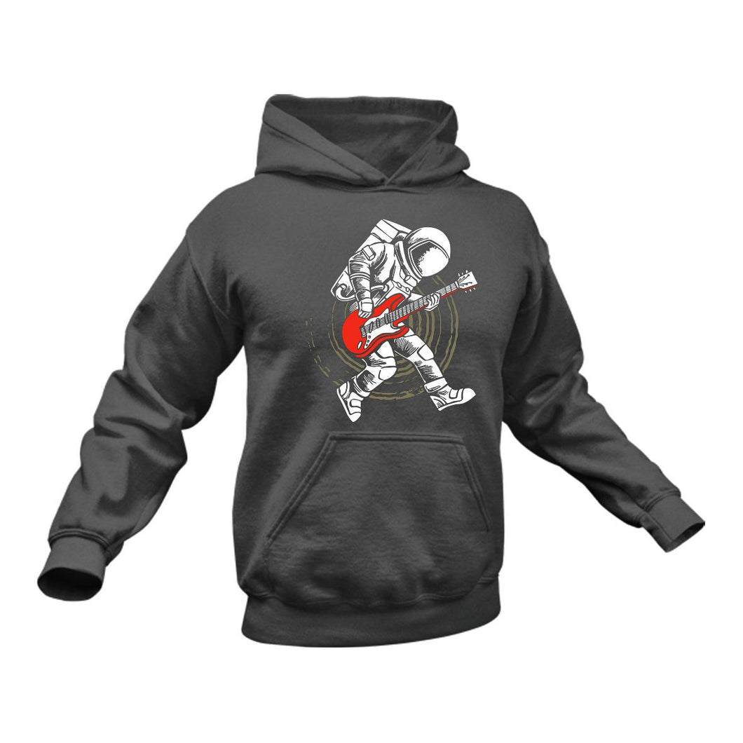 Astronaut Playing Guitar Cotton Hoodie, Best Gift Idea for those who like Space