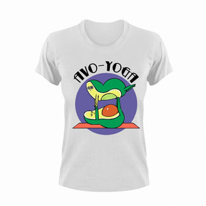 Avo-Yoga T-Shirtaerial yoga, avocado, food, hot yoga, Ladies, Mens, Unisex, yoga