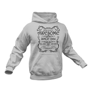 Awesome Since 1934 90 Years Old Birthday Gift Idea Unisex Hoodie