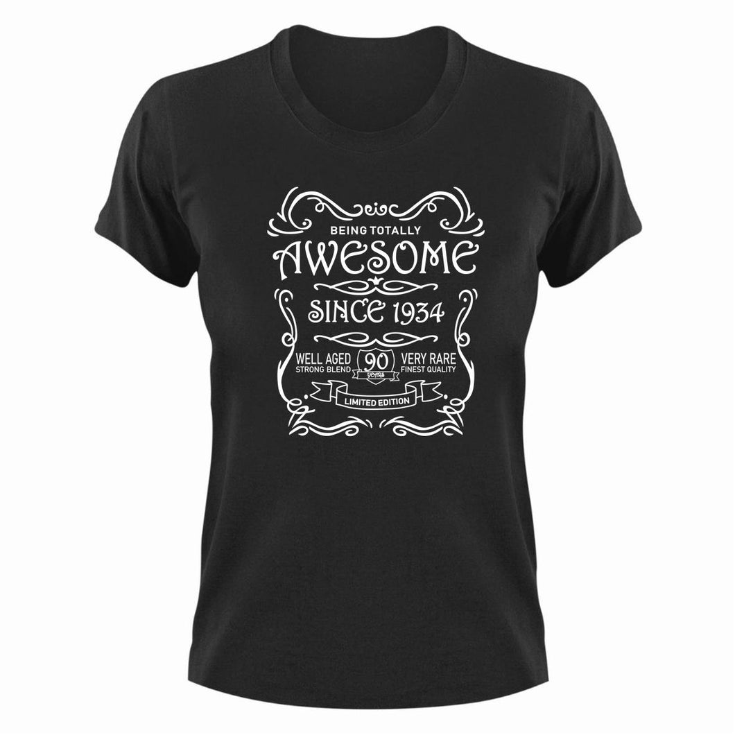 Awesome Since 1934 90 Years Old Birthday T-shirt