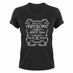 Awesome Since 1944 80 Years Old Birthday T-shirt