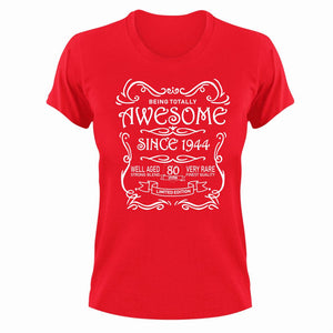 Awesome Since 1944 80 Years Old Birthday T-shirt