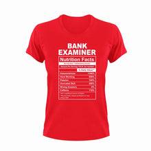 Load image into Gallery viewer, Bank Examiner Nutrition Facts Novelty T-Shirtbank, bank examiner, banks, Ladies, Mens, Unisex
