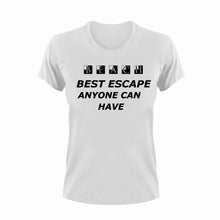 Load image into Gallery viewer, Beach - Best Escape Anyone Can Have Novelty T-Shirtbeach, beach fun, cute, Ladies, Mens, sea, Unisex
