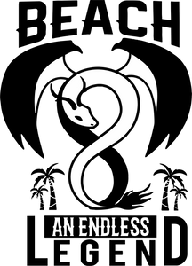 Beach Dragon Cotton Hoodies, This Makes a Great Gift Idea