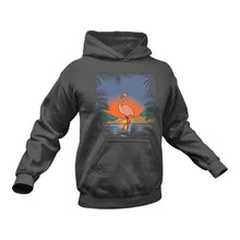 Load image into Gallery viewer, Beach Flamingo Cotton Hoodies, This Makes a Great Gift Idea
