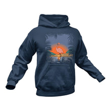 Load image into Gallery viewer, Beach Flamingo Cotton Hoodies, This Makes a Great Gift Idea
