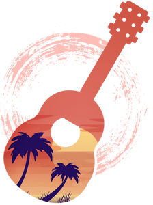 Beach Guitar Hoodie, This Makes a Great Gift Idea