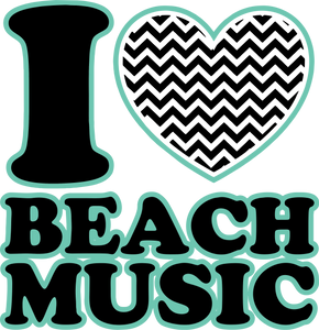 I Love Beach Music Hoodie - Beach Songs, Gift Idea for Him or Her