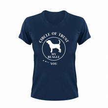 Load image into Gallery viewer, Beagle Circle Of Trust Dog T-Shirtbeagle, circle of trust, dog, dogs, Ladies, Mens, pets, Unisex
