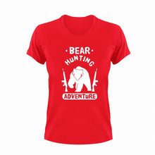 Load image into Gallery viewer, Bear Hunting Adventure Novelty T-ShirtAdventure, bear, hunt, hunter, hunting, Ladies, Mens, Unisex

