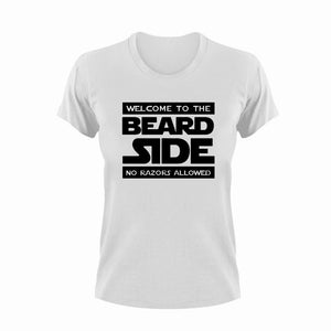 Welcome to the beard side no razors allowed T-Shirt