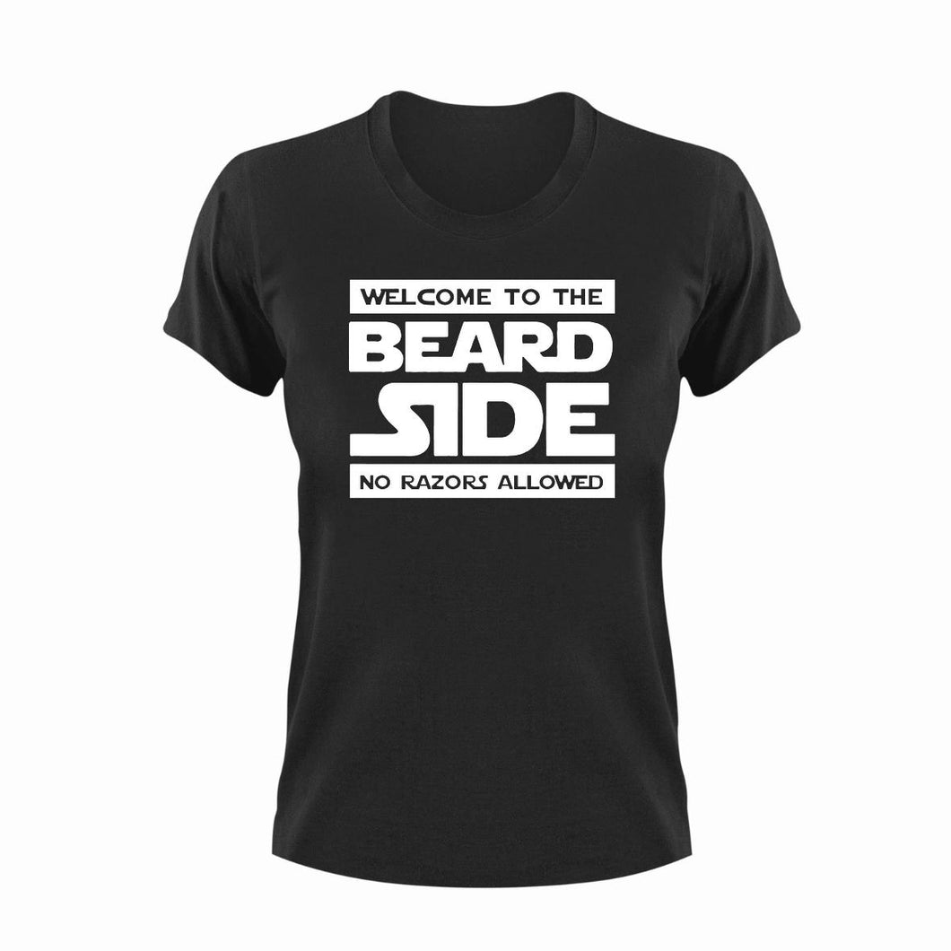 Welcome to the beard side no razors allowed T-Shirt