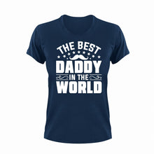 Load image into Gallery viewer, Best Daddy In The World Unisex Navy T-Shirt Gift Idea 137

