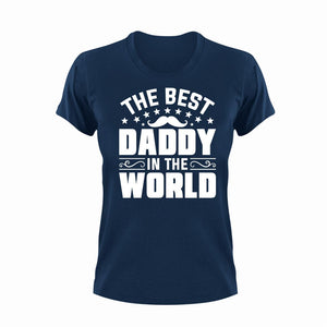 Best Daddy In The World Unisex Navy T-Shirt Gift Idea 137