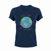 Load image into Gallery viewer, Best Mom On The Planet Unisex Navy T-Shirt Gift Idea 130
