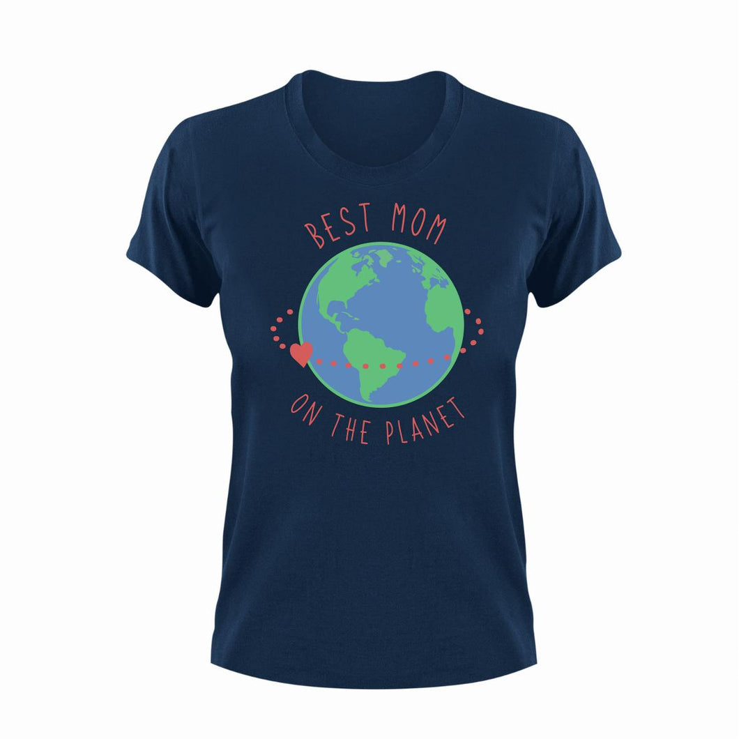 Best Mom On The Planet Unisex Navy T-Shirt Gift Idea 130