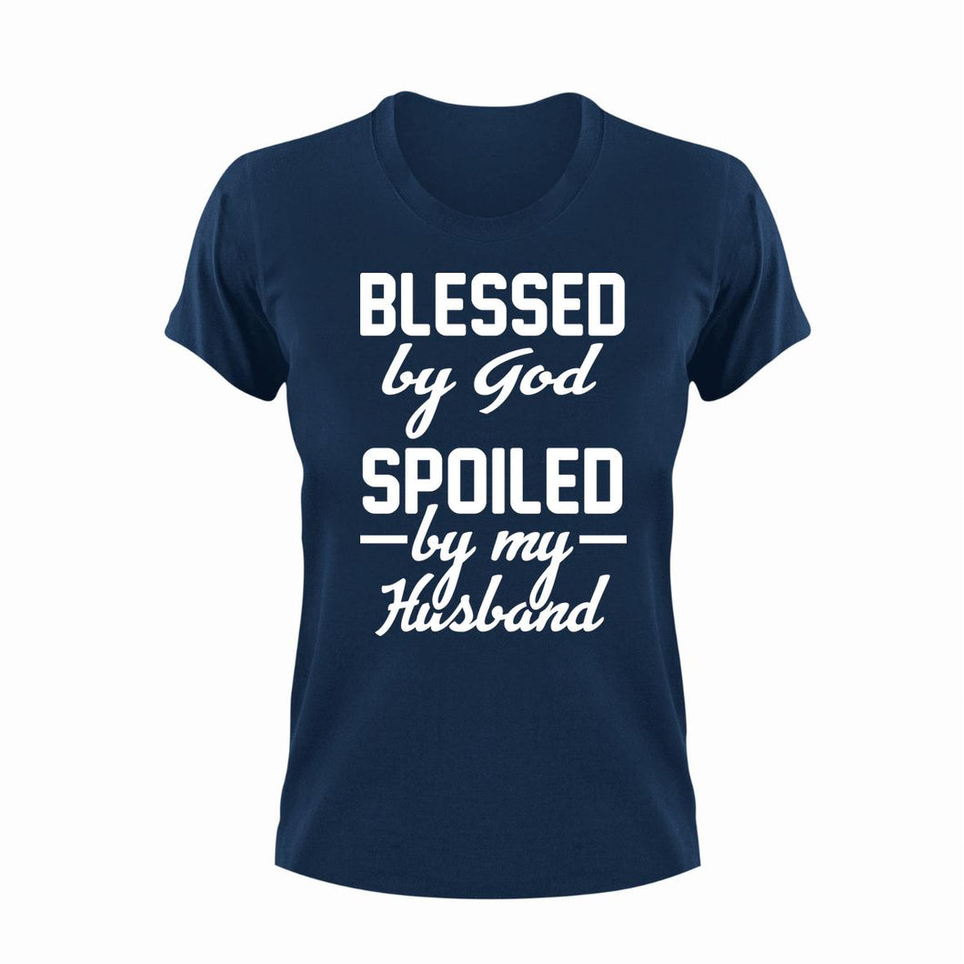 Blessed By God Unisex Navy T-Shirt Gift Idea 123