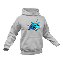 Load image into Gallery viewer, Blue Shark Hoodie.
