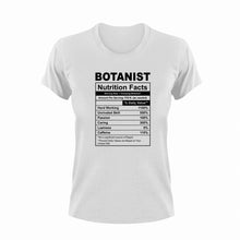 Load image into Gallery viewer, Botanist Nutrition Facts Novelty T-ShirtBotanist, botany, funny, Ladies, Mens, Nutrition Facts, plant, plants, Unisex
