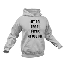 Load image into Gallery viewer, Gifts in Afrikaans, Afrikaans, Braai Hoodie - Best Birthday Gift or Christmas Present Idea
