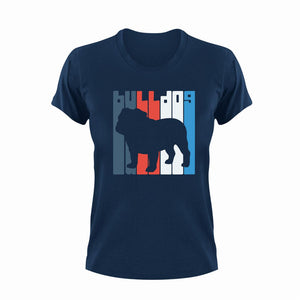 Bulldog Lines Art Novelty T-Shirtbulldog, dog, dogs, Ladies, Mens, pets, Unisex